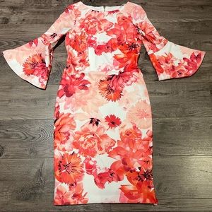 Calvin Klein Bell Sleeved Dress